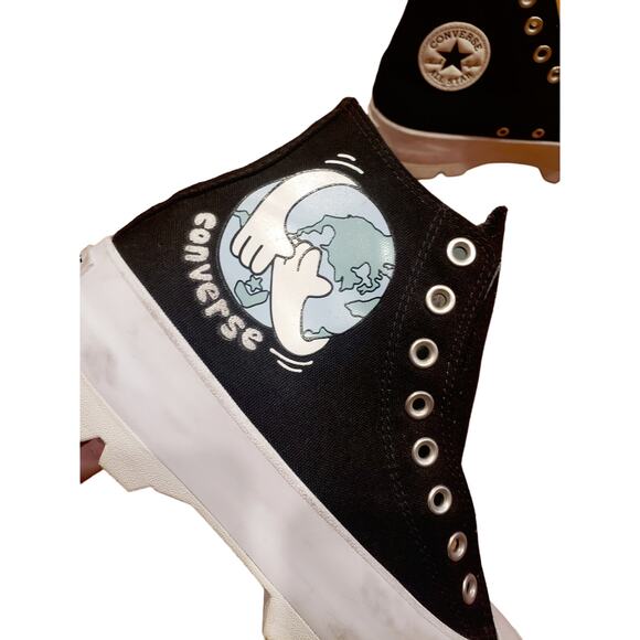 Converse Limited Edition Earth Day Chuck Taylor Lugged High Top Size 8.5 - Picture 9 of 10